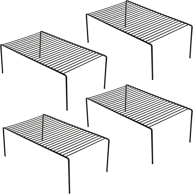 iPEGTOP 4-Pack 15.7 x 9.4 Inch Rustproof Metal Wire Kitchen Storage Shelves – - Image 8