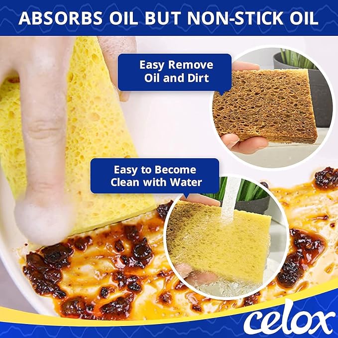 CELOX 24 Pack Cellulose Sponge Bulk - Image 4