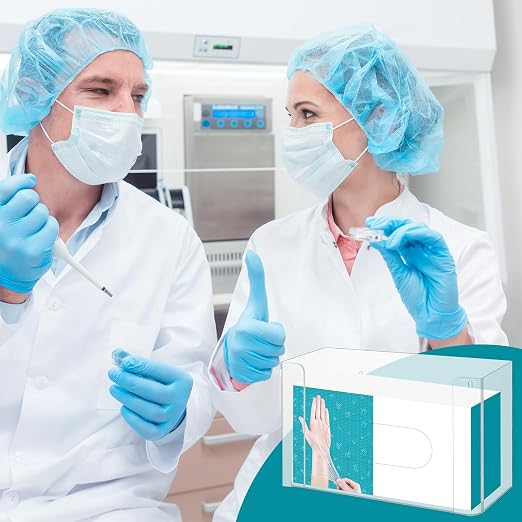 2 Pack Glove Holder for Wall Mount: Magnetic Gloves Box Holder, Acrylic - Image 3