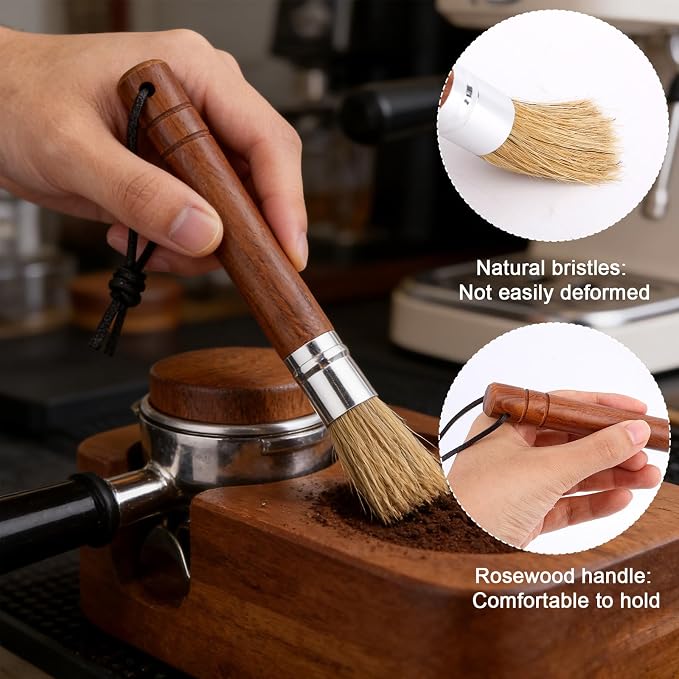 3pcs Coffee Grinder Cleaning Brush Set, Espresso Machine Brush Cleaner Tool - Image 4