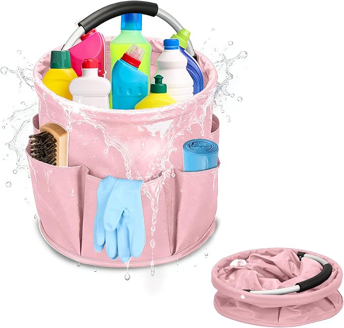 Qivine Cleaning Caddy for Cleaning Supplies, 17L Cleaning Supply Caddy by Qivine
