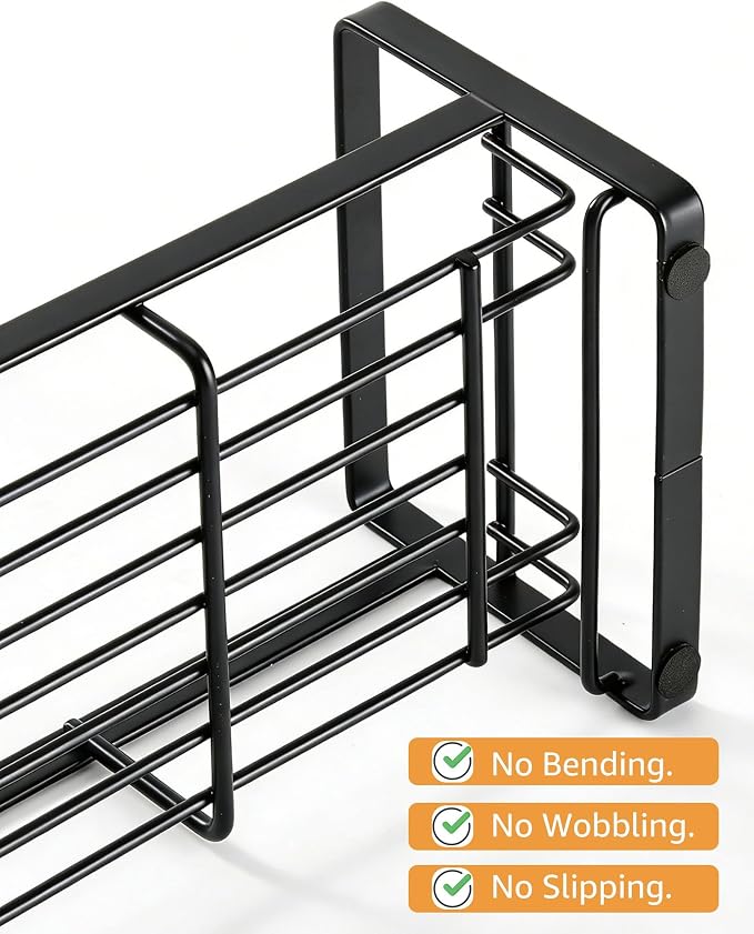 HULISEN Large Sponge Holder, 304 Stainless Steel Kitchen Soap Dispenser Caddy - Image 5
