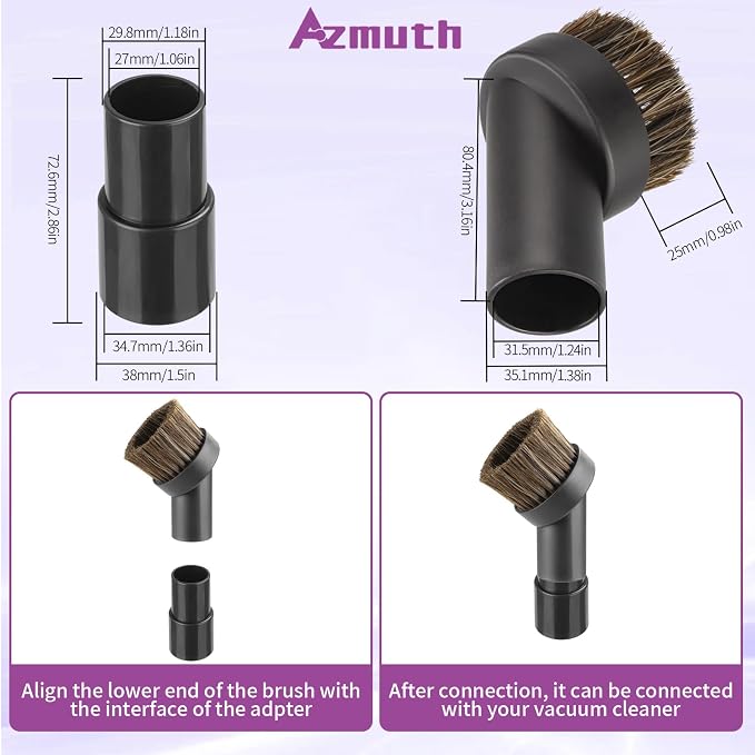 Vacuum Attachments & Brushes, Vacuum Horsehair Brush - Image 3