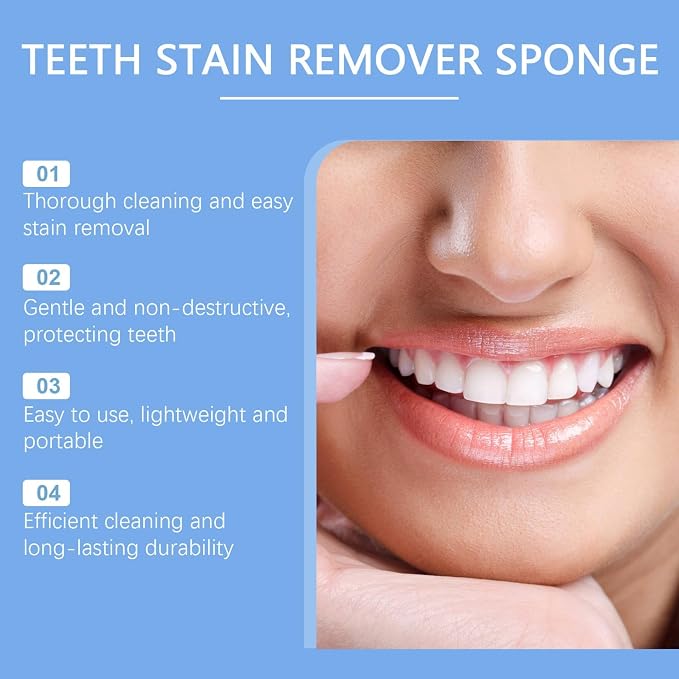 4 Pcs Sponge Teeth Cleaner for Baby, Gentle Stain Remover for Teeth Soft Rubber - Image 7