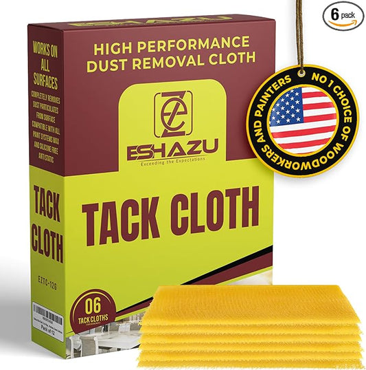 Eshazu Premium Tack Cloth Pack of 06 – Professional Grade Dust and Particle by Eshazu