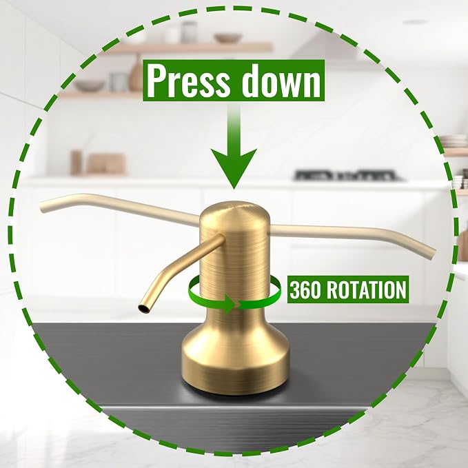 Soap Dispenser for Kitchen Sink, Kitchen Sink Soap Dispenser - Image 2