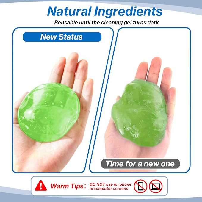 Car Cleaner Gels-4 Pack, Cleaning Gel - Image 8