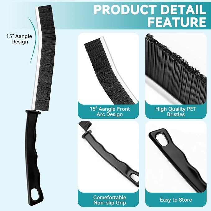 8 Pcs Crevice Cleaning Brush Set, Tight Spaces - Image 2
