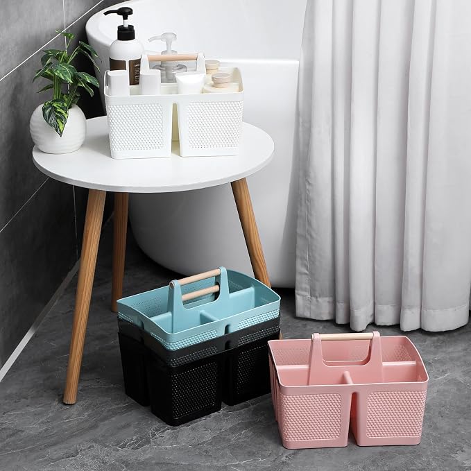 rejomiik Portable Shower Caddy Basket Plastic Cleaning Caddy Organizer Storage - Image 7