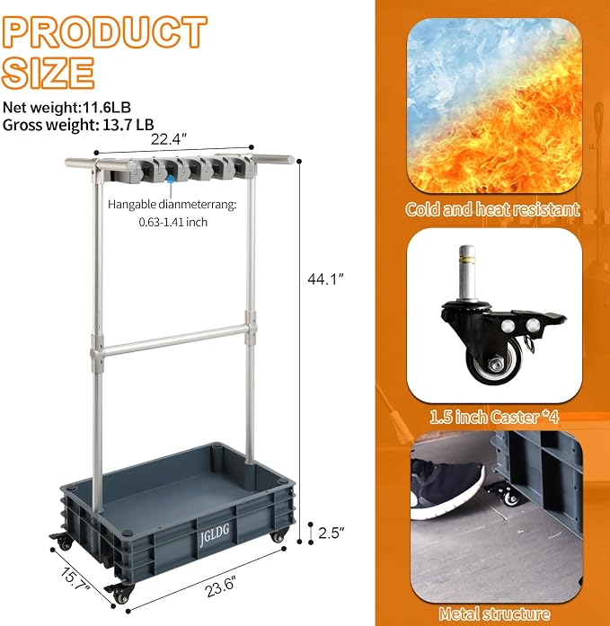Mobile Mop and Broom Holder，Efficient Storage Solution - Image 7