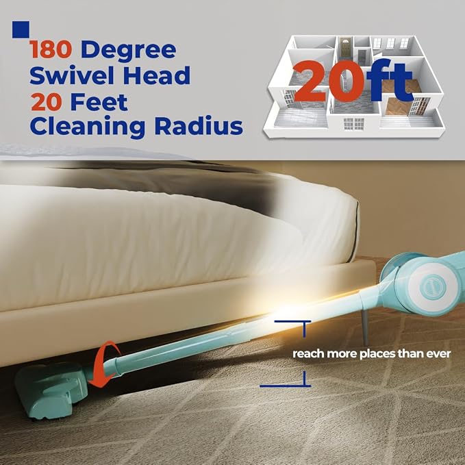 Roomie Tec Corded Stick Vacuum Cleaner - 450W - Image 6