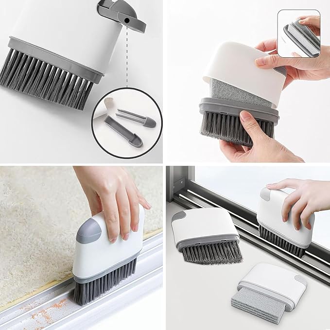 2-in-1 Groove Cleaning Brush, 2025 Upgraded Crevice Cleaner, Window Track - Image 4