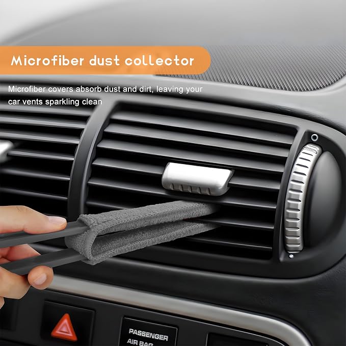 2 PCS Car Blinds Duster, Window Blind Cleaner Duster Brush - Image 4