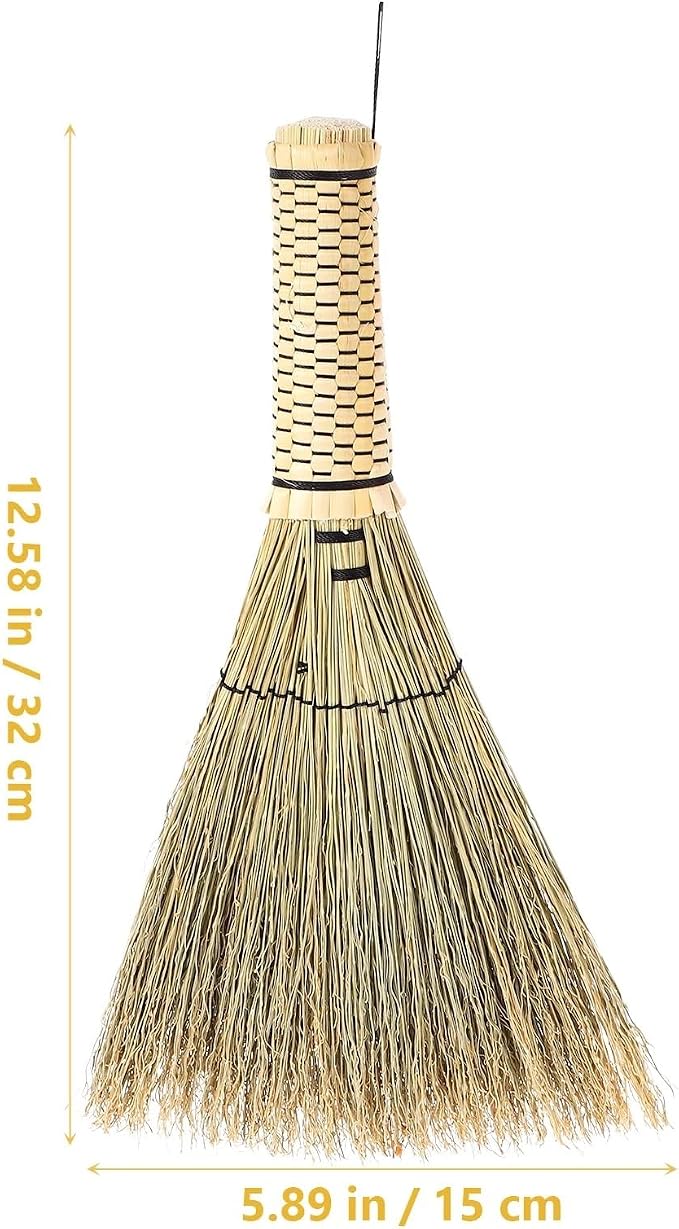 Miniature Artificial Mini Straw Brooms 2pcs Straw Bed Bedroom Broom Sofa Carpet - Image 4