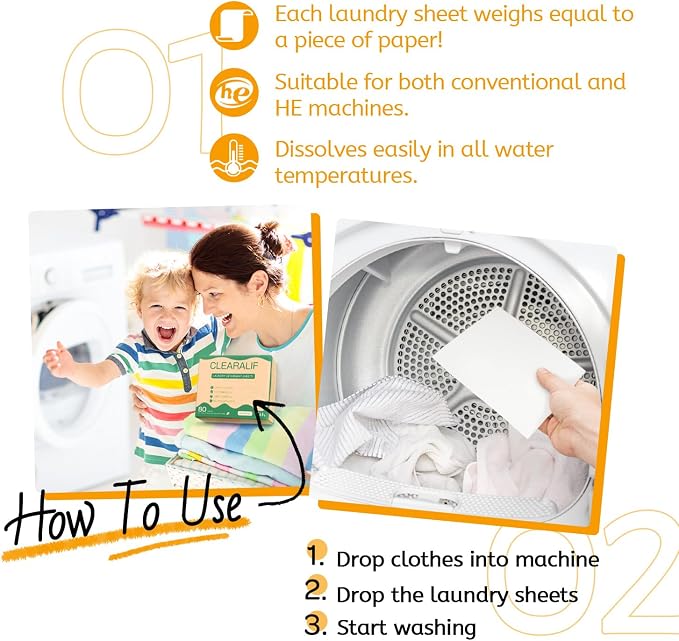 Laundry Detergent Sheets Up to 160 Loads, Amber Dusk - Image 6