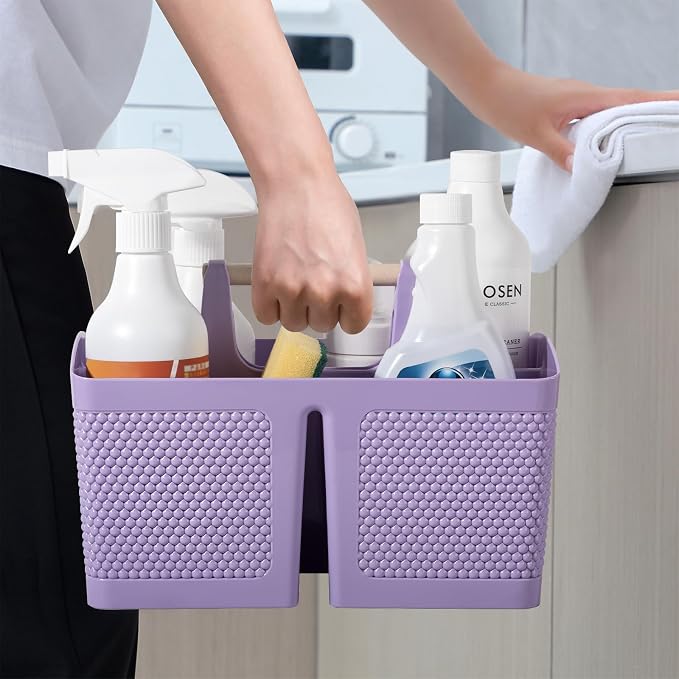 rejomiik Portable Shower Caddy Basket Plastic Cleaning Caddy Organizer Storage - Image 4