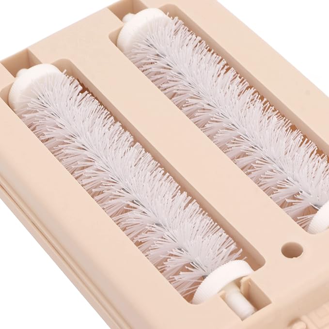 Carpet Debris Sweeper Brush, Double Roller Handheld Manual Sweeper Pet Hair - Image 6