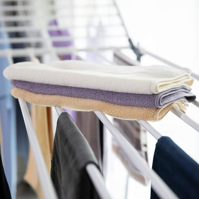 Clothes Drying Rack, Gullwing Laundry Rack Adjustable and Foldable - Image 4