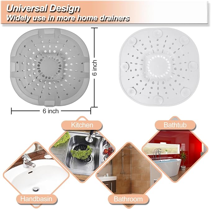 Hair Drain Catcher, Square Drain Cover - Image 4
