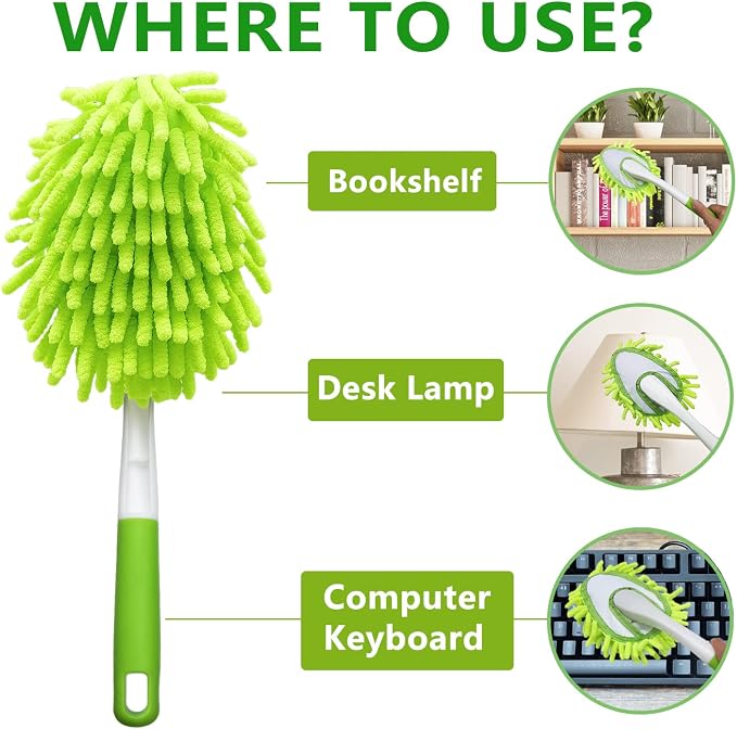 Microfiber Duster for Cleaning, Hand Washable Dusters - Image 3