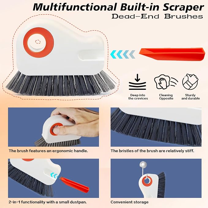 2pcs 2 in 1 Groove Cleaning Brush, Track Cleaning Tools Suitable - Image 3