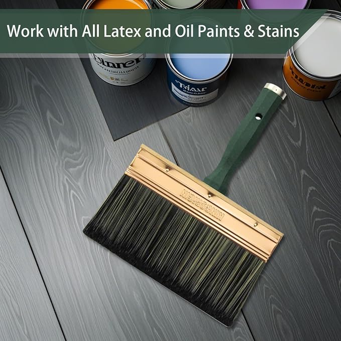 Deck Stain Brush, 9 Inch Deck Paint Brush - Image 5