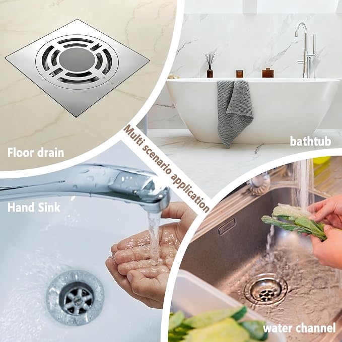 Shower Drain Hair Catcher 4 Inch, Shower Drain Cover - Image 7