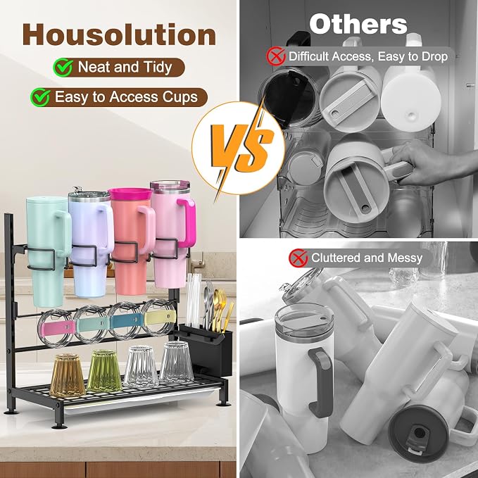 Housolution Water Bottle Organizer Drying Rack - Image 4