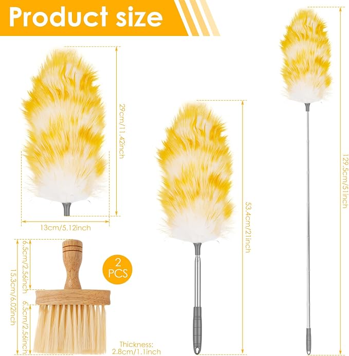 Lambswool Duster, Long Feather Dusters - Image 2