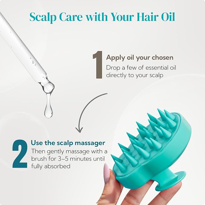 HEETA Hair Scalp Massager Shampoo Brush 2 Pack, Soft Silicone Bristles to - Image 6