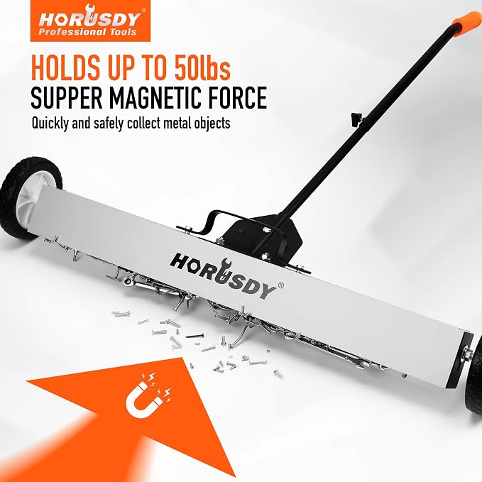 HORUSDY 36-Inch Rolling Magnetic Sweeper - Image 2