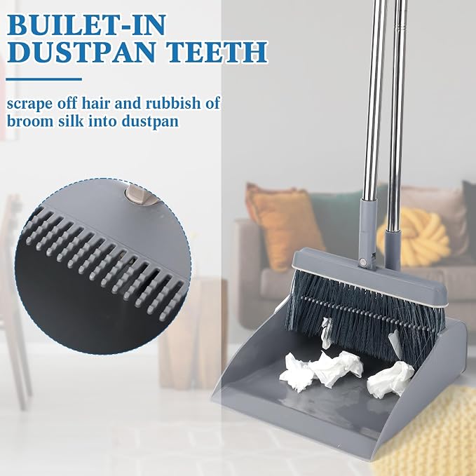 Nosiny 6 Broom and Dustpan Set - Image 3