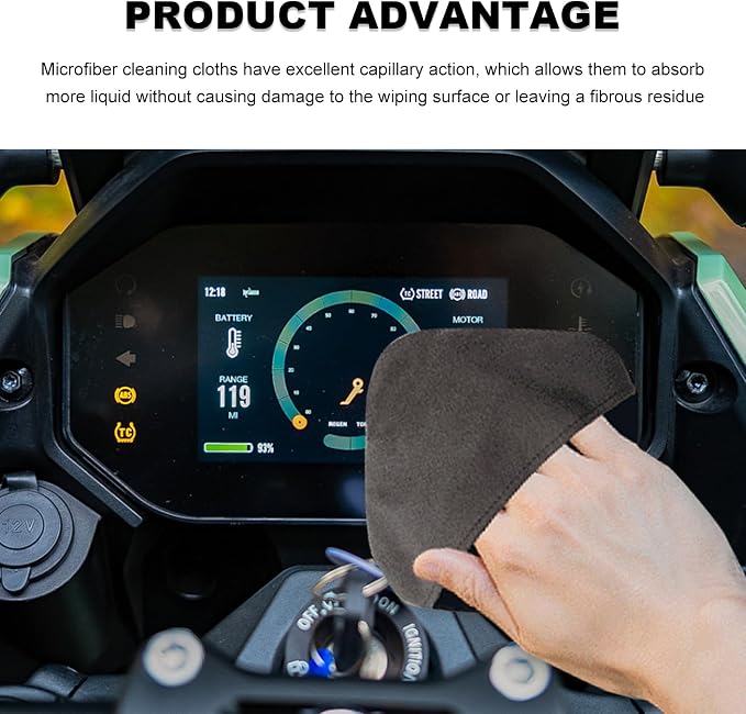 Car Screen Cleaner, Soft Microfiber Cloth Touch Screen Wipe Square Cleaning Tool - Image 4