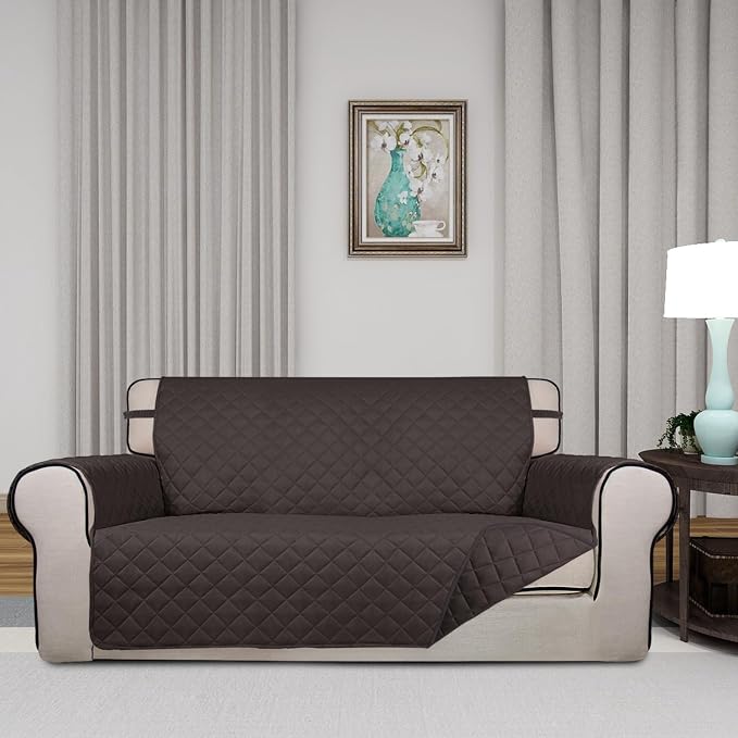 PureFit Reversible Quilted Sofa Cover, Water Resistant Furniture Protector - Image 2