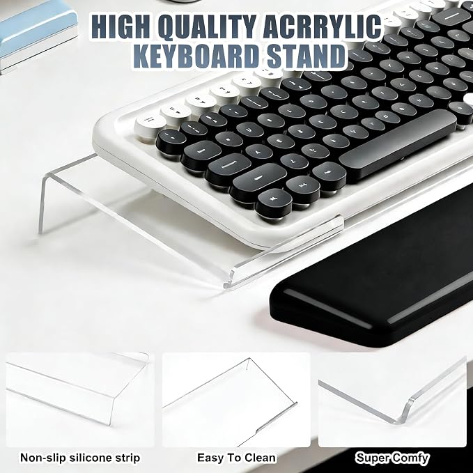 Acrylic Computer Keyboard Stand - Image 5