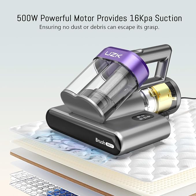 Bed Vacuum Cleaner Mattress Vacuum Cleaner, 16Kpa Powerful Handheld Vacuums - Image 4