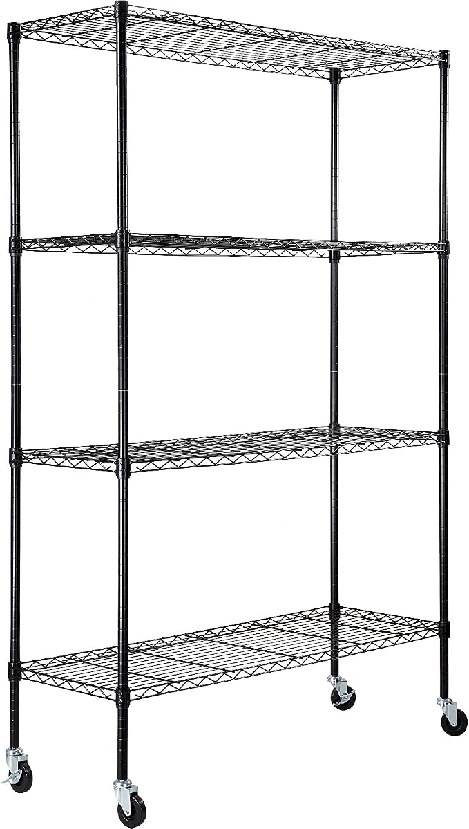 VEVOR Storage Shelving Unit, 4-Tier Adjustable Storage Shelves, Metal Shelves by VEVOR
