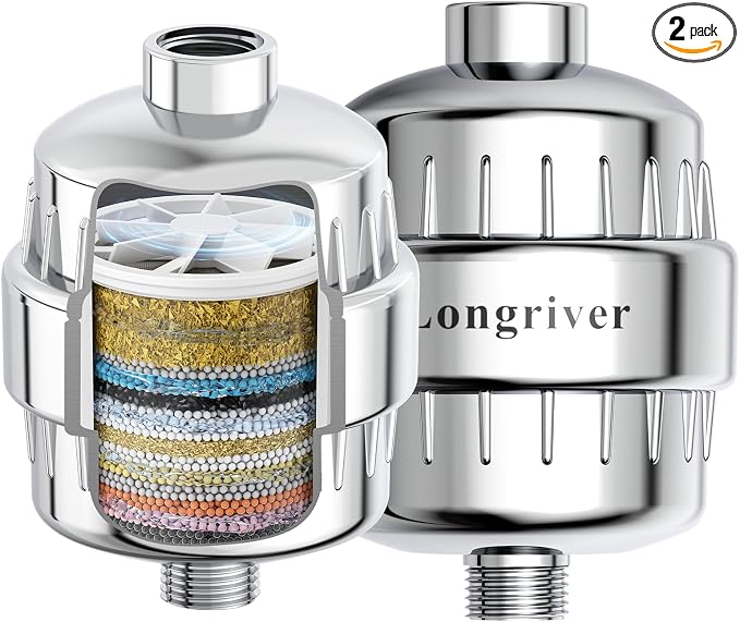 R7 Shower Filter High Put Shower Water Filter by DesignedforaSpa-LikeShower