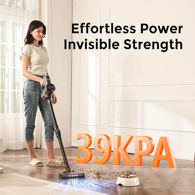 Cordless Vacuum Cleaner with Back-Saving&Self-Standing, Upright Vacuum Cleaners - Image 6