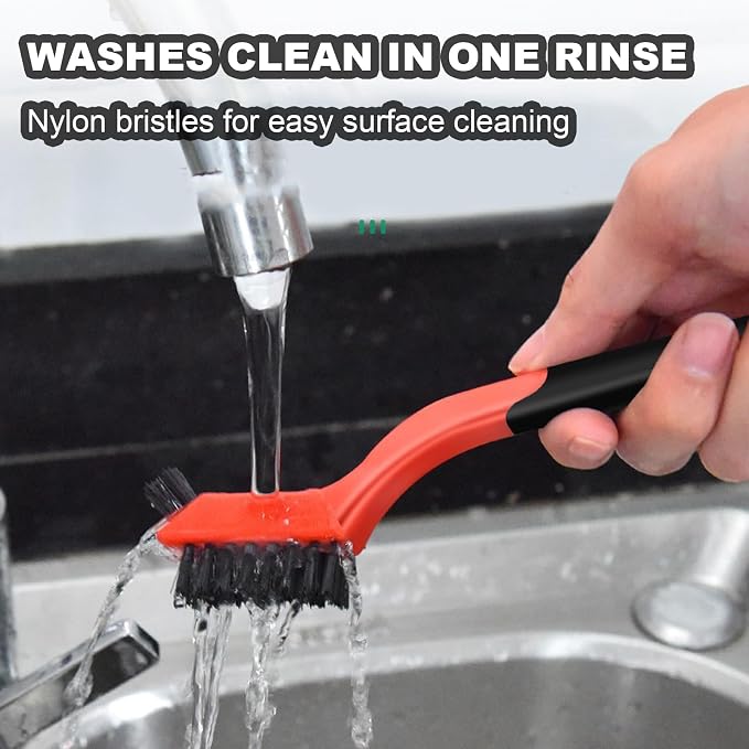 4 Pcs Kitchen Stove Cleaning Brush Set Brass Wire Brushes - Image 5