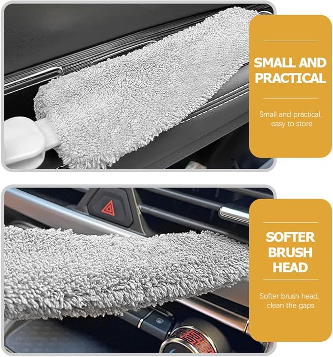 Car Air Vent Cleaning Brush Car Detailing Air Outlet Duster - Image 3