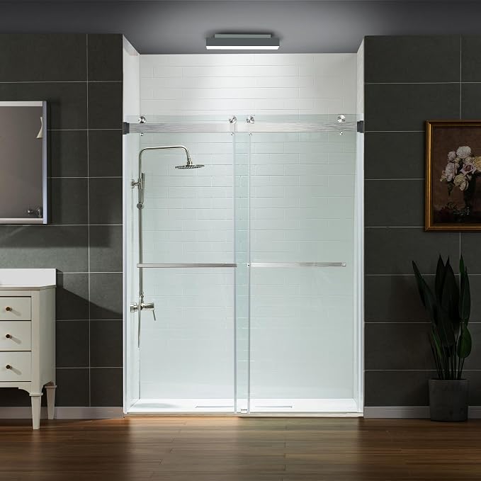 Woodbridge Frameless Shower Doors 56-60" Width x 76" Height by WOODBRIDGE