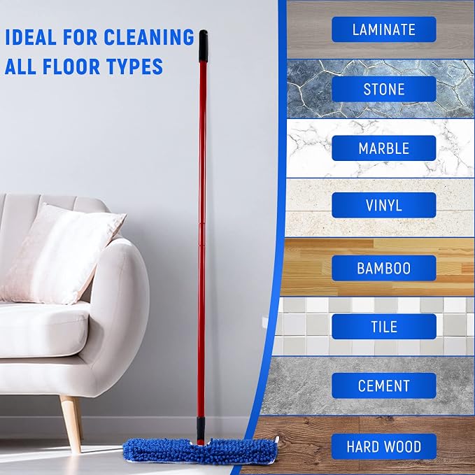 4 Pack Microfiber Flip Mop Refills, Compatible - Image 3