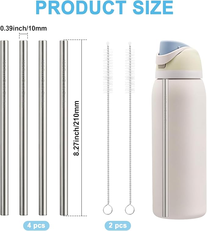 Metal Straw Replacement Set Compatible - Image 3