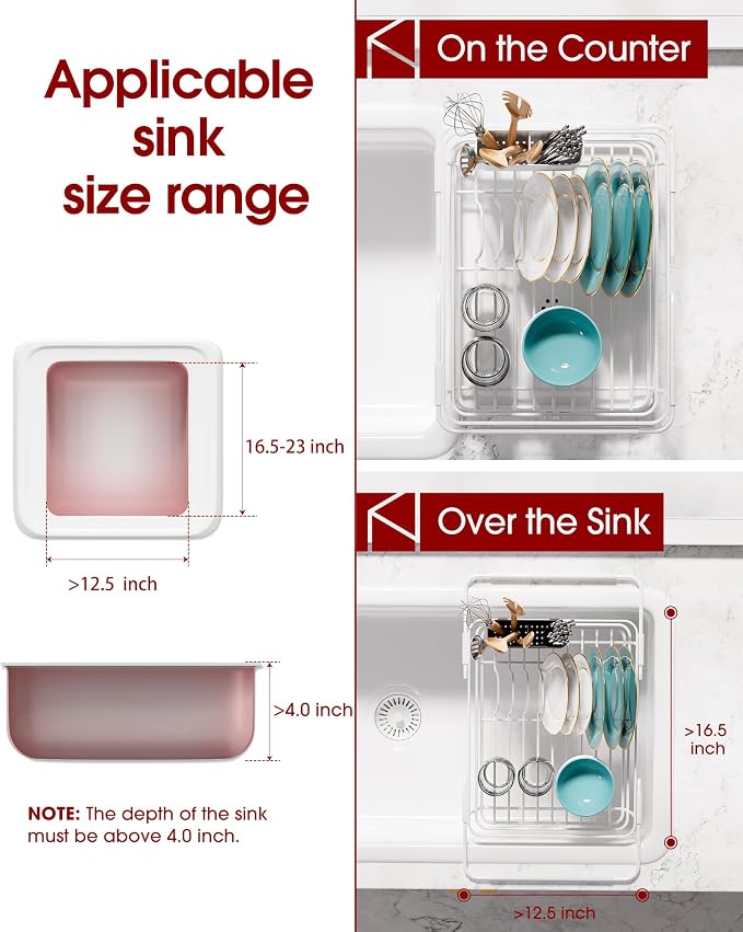 Stainless Steel Dish Drying Rack - Image 2