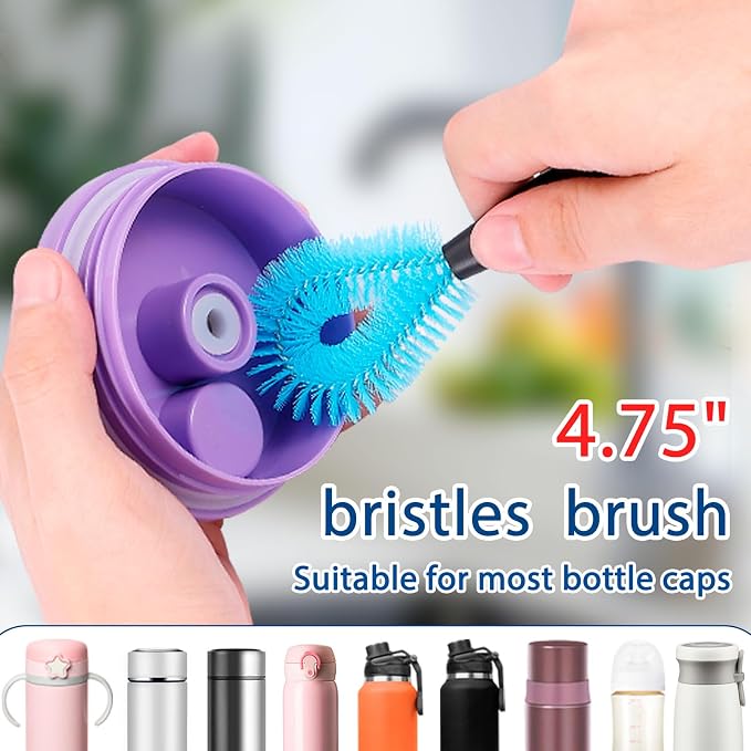 Water Bottle Cleaner Brush，Bottle Brush Tube Cleaning Lab Set - Image 3