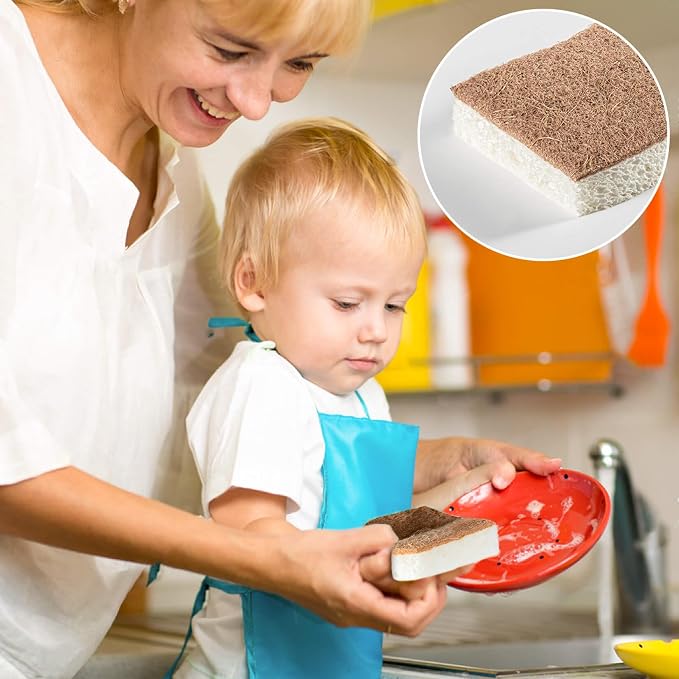 MAQIHAN 10PCS Natural Sponges for Dishes - Image 7