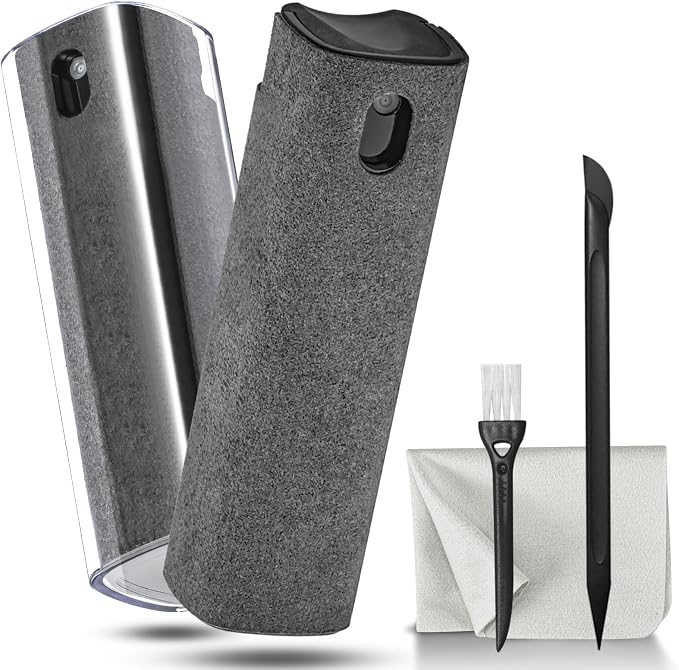 walrfid 2 Pack Computer Screen Cleaner, MacBook Screen Cleaner Spray and Wipe by walrfid
