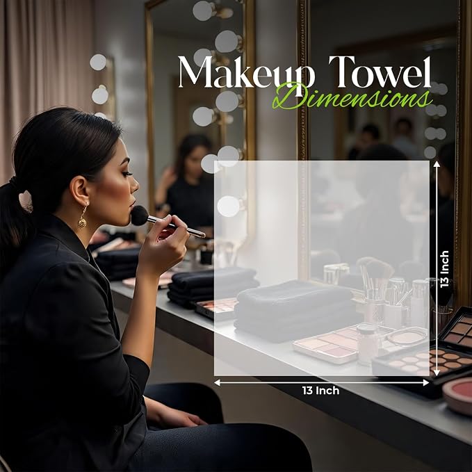 DAN River Black Makeup Towels - Image 4