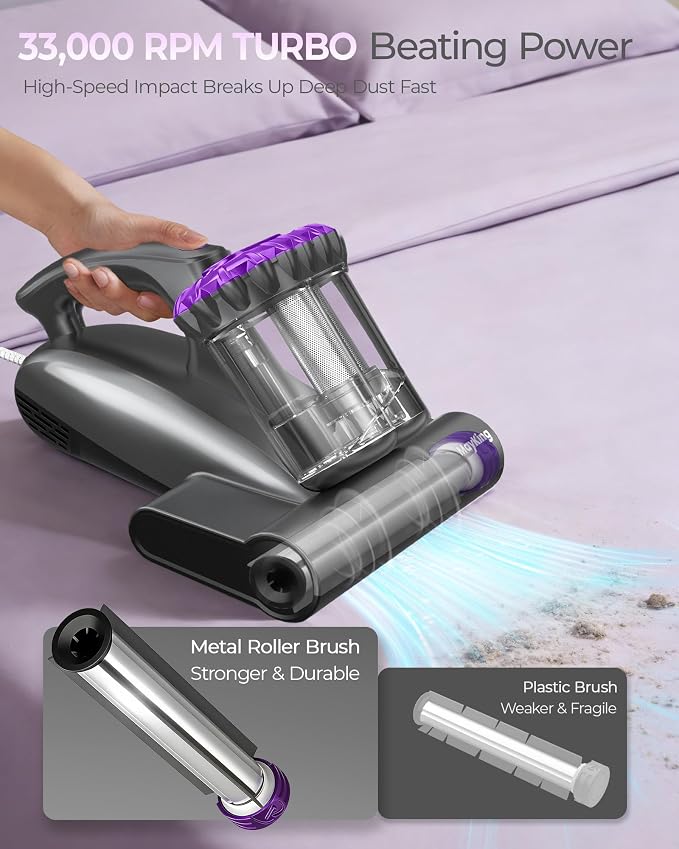 MayKing Mattress Vacuum Cleaner, 16kPa Pro Deep-Clean Bed Vacuum Cleaner - Image 6